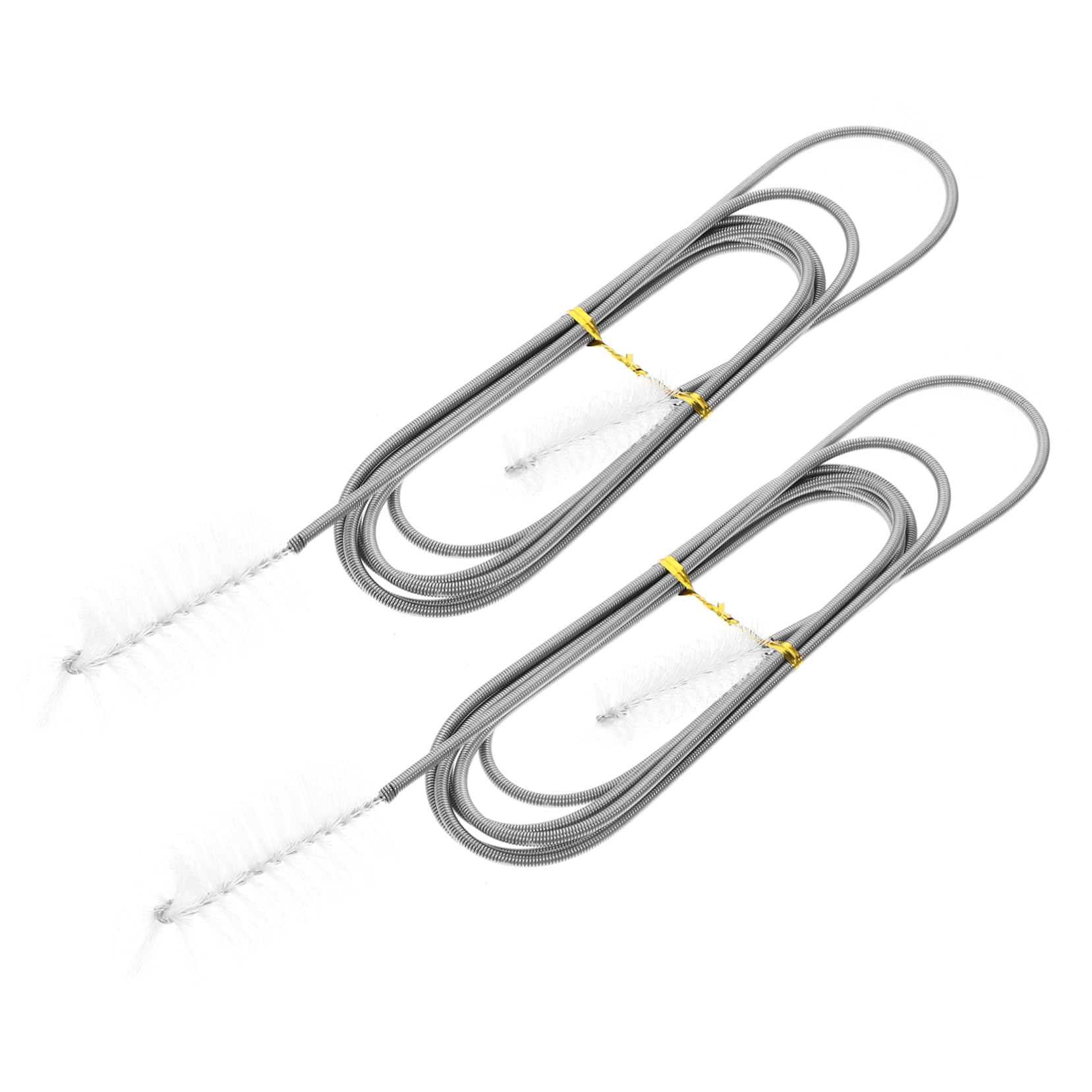 Balacoo 2pcs Long Cleaner Tube Cleaning Brush White Pipe Cleaners for Sink Drain