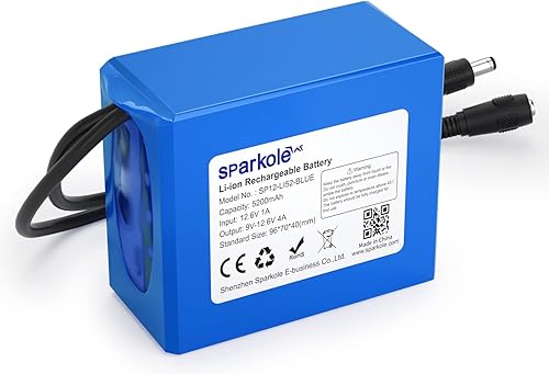 Batería recargable de iones de litio de 12 V de 5200 mAh para tira LED, cámara CCTV, órgano electrónico, unidad de red ópticaenrutador, batería