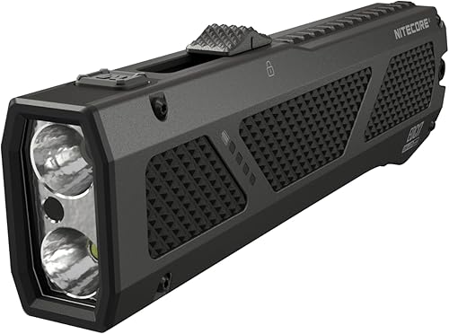 Miniatura 3 de Nitecore EDC17 - Linterna EDC de 1500 lúmenes, 3 en 1 con luz blanca, luz negra UV y haz verde, acero inoxidable plano delgado, recargable USB-C,