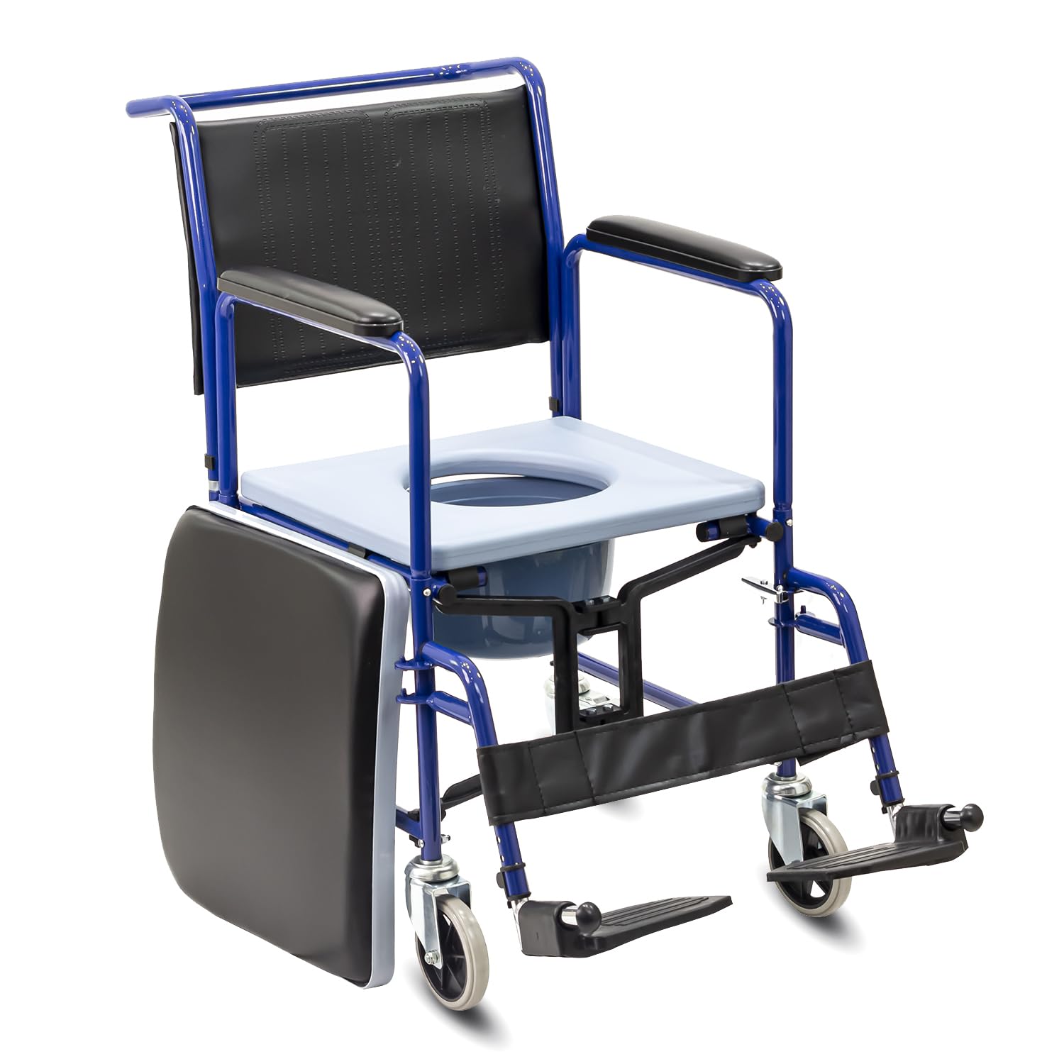 KosmoCare Prime Commode Wheelchair | Commode Wheelchair for Adult | Wheelchair with Bucket | Bedside Commode Chair | Commode Wheelchair for Toilet |Commode Wheelchair with removable Armrest & Footrest (B01M5B59GE) Amazon Price History, Amazon Price Tracker