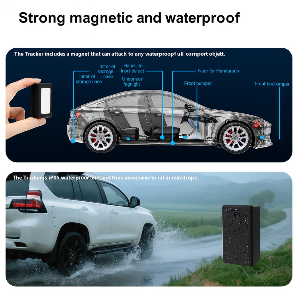 Winnes Mini GPS Tracker per Auto 4G TK901 Micro Spia Localizzatore GPS con Magnetico APP Senza Abbonamento compatibile iOS&Android，Geofence Allarme Tracking in tempo reale per Auto/Bambino/Bagaglio