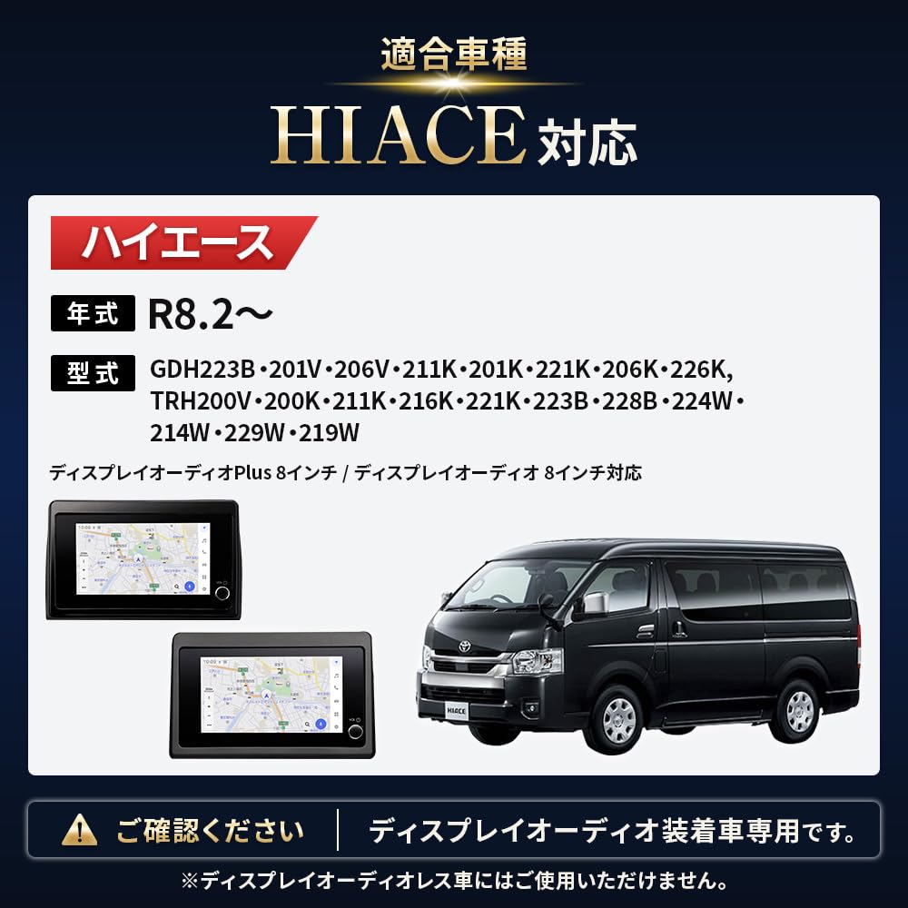 Amazon | テレビキャンセラー 200系 ハイエース R8.2～ 9型