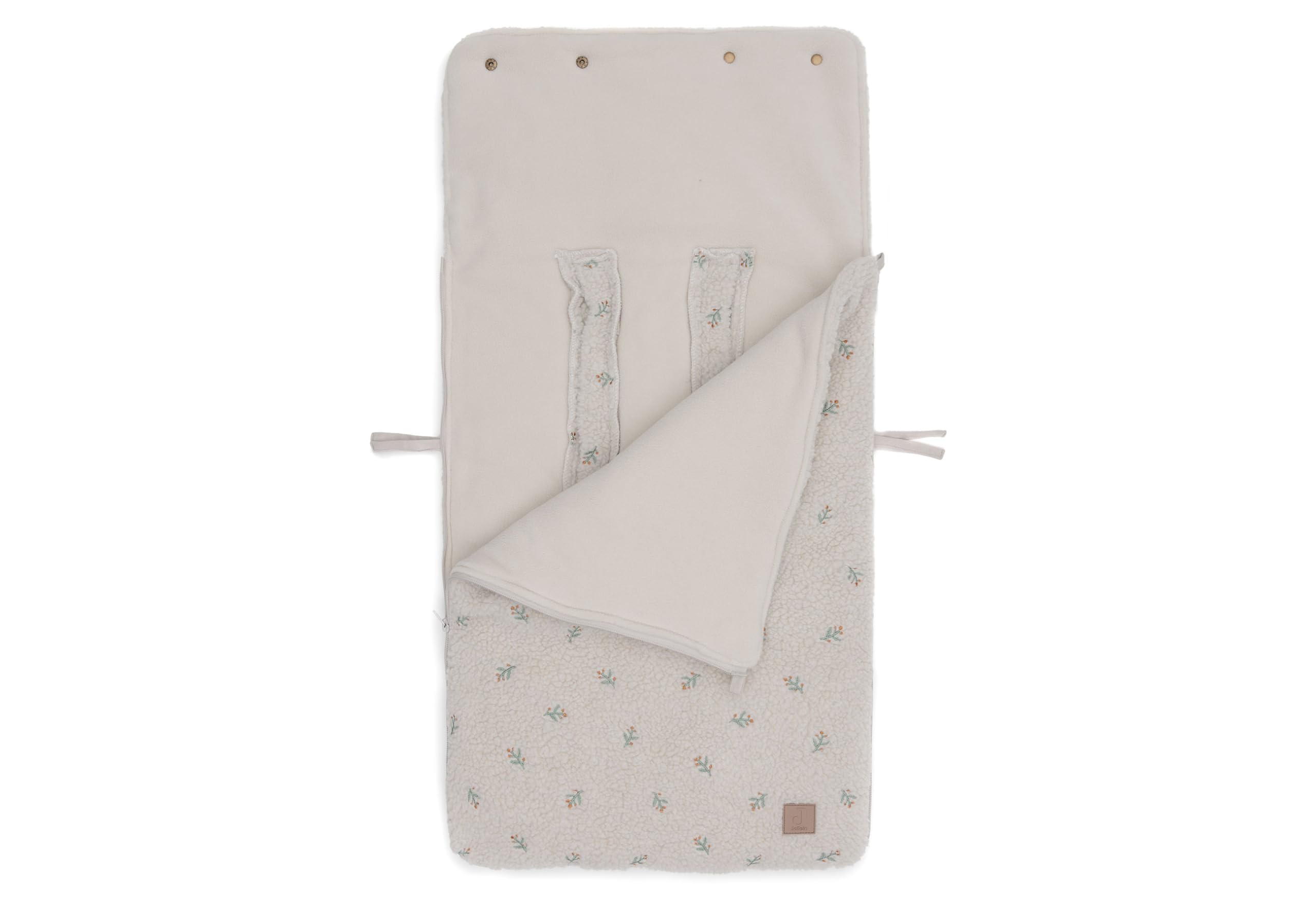 Jollein Fußsack Teddy Lovely Babyschale Kinderautositz Gruppe 0+ Kinderwagen 3-Punkt 5-Punkt Gurt