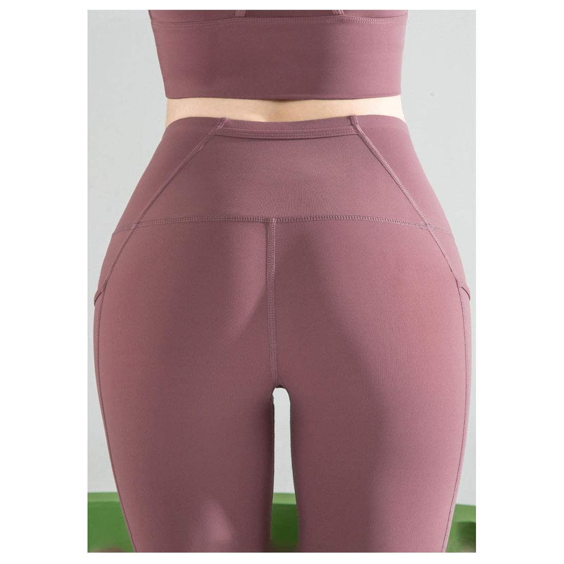 Moda Mallas Pantalones Deportivos Leggings Mujer, Leggings De Yoga para Mujeres con Bolsillos, Mallas De Compresión para Adelgazar Elegante