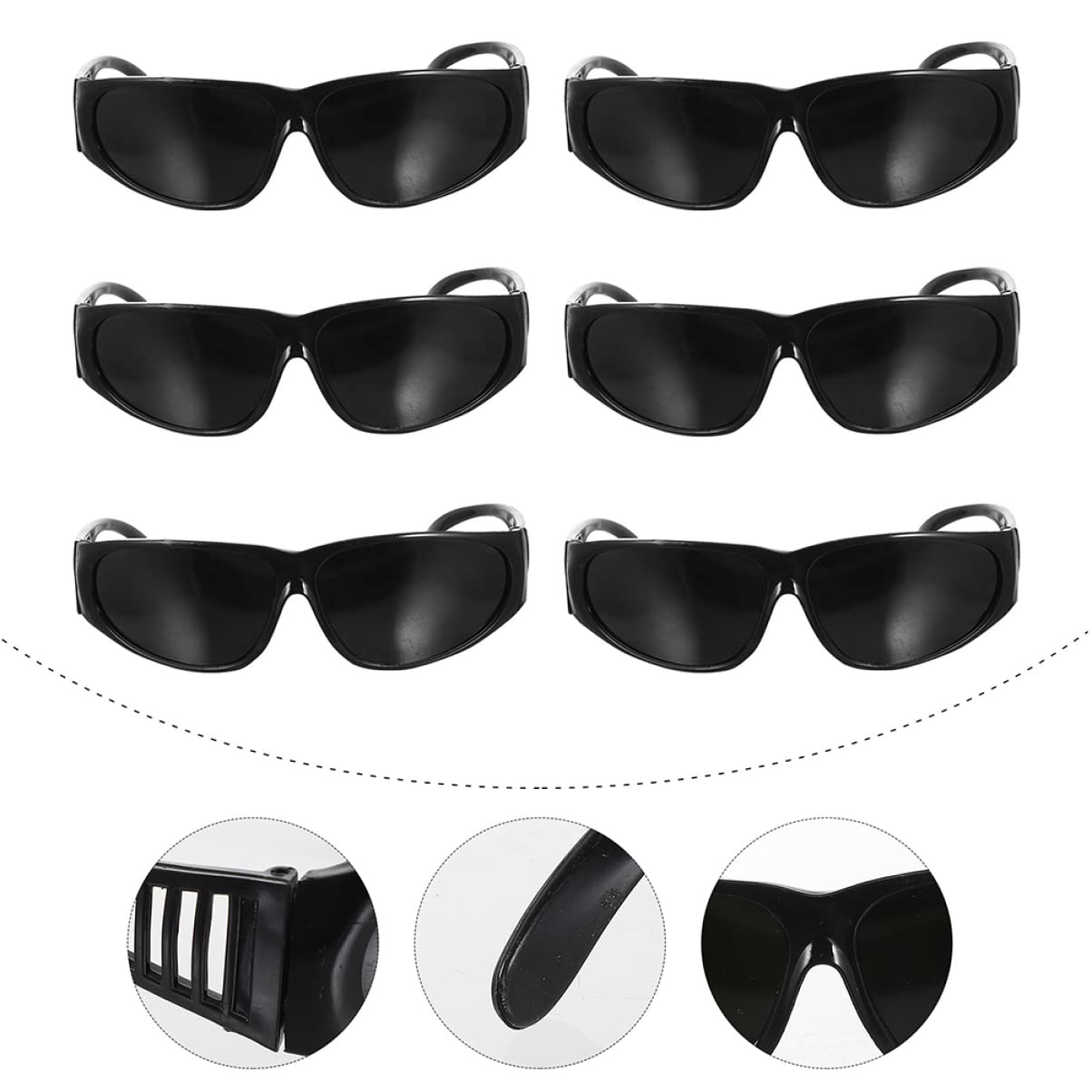 DOITOOL 2 Juegos Gafas De Soldador Oscurecimiento Gafas De Seguridad Gafas De Proteccion Gafas De Protección Gafas Seguridad Anteojos A Prueba De Viento Anteojos Para Soldar 12 Piezas * 2