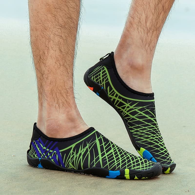 Quick-Dry Aqua Socks Water Shoes Barefoot Unisex Pool Shoes with Non-Slip Sole for Water Sports
