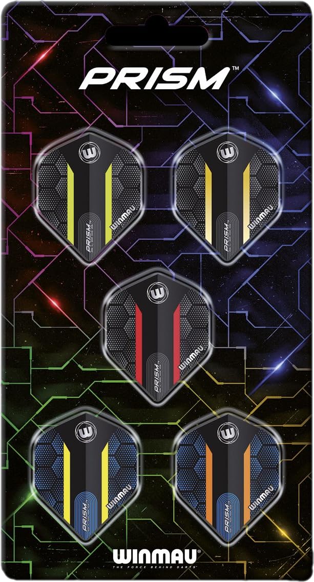 WINMAU - Prism Alpha Dart Uçağı Koleksiyonları - Dart Kanatları Paket başına 5 Set (Toplam 15 Adet)