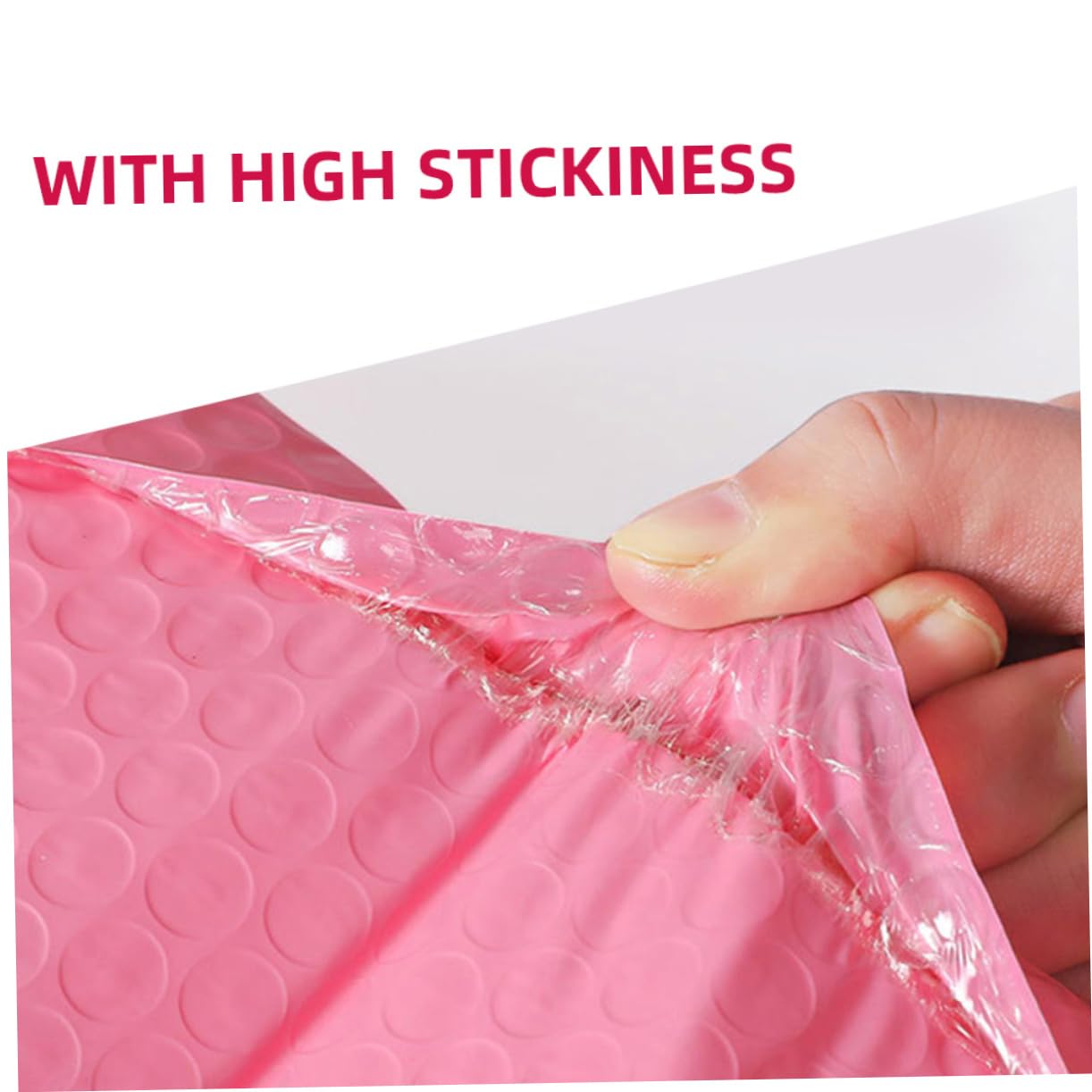 Enveloppes D'expédition Matelassées Pe Rose 100 Pièces,