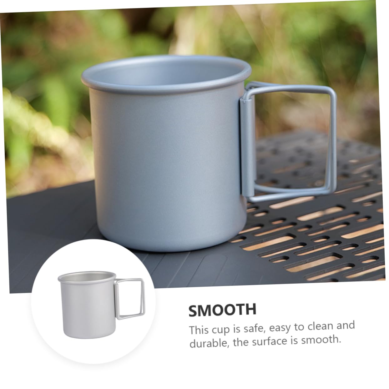 Milisten 2 Ensembles Tasses Aluminium Pliables Cups Pour Boissons Pour Activités Extérieures Camping Résistantes 2 Pièces * 2