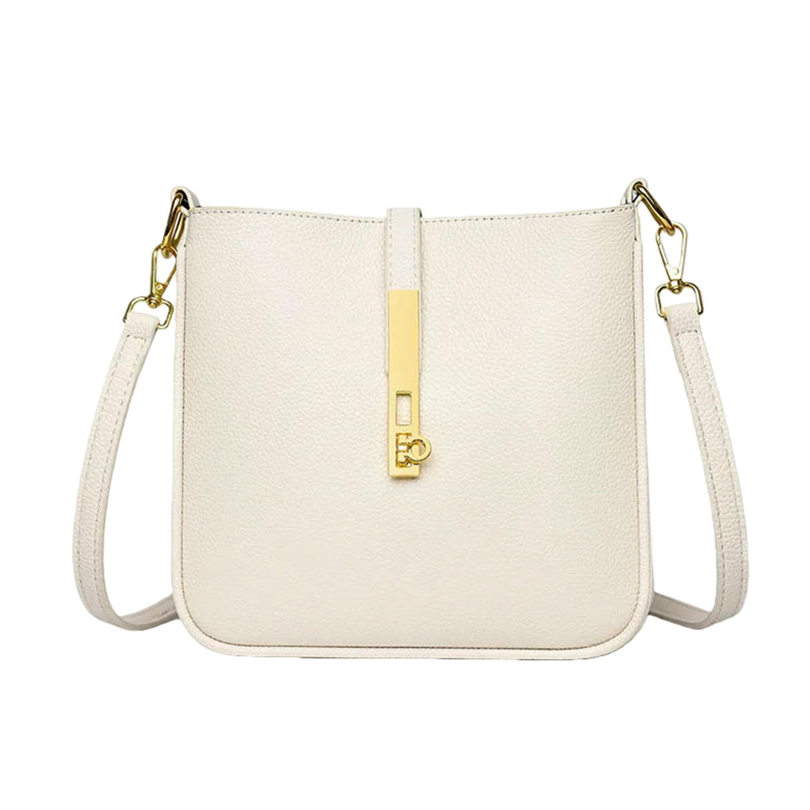 Borsa Donna Crossbody A Tracolla Leggera Pu per Le Donne-White