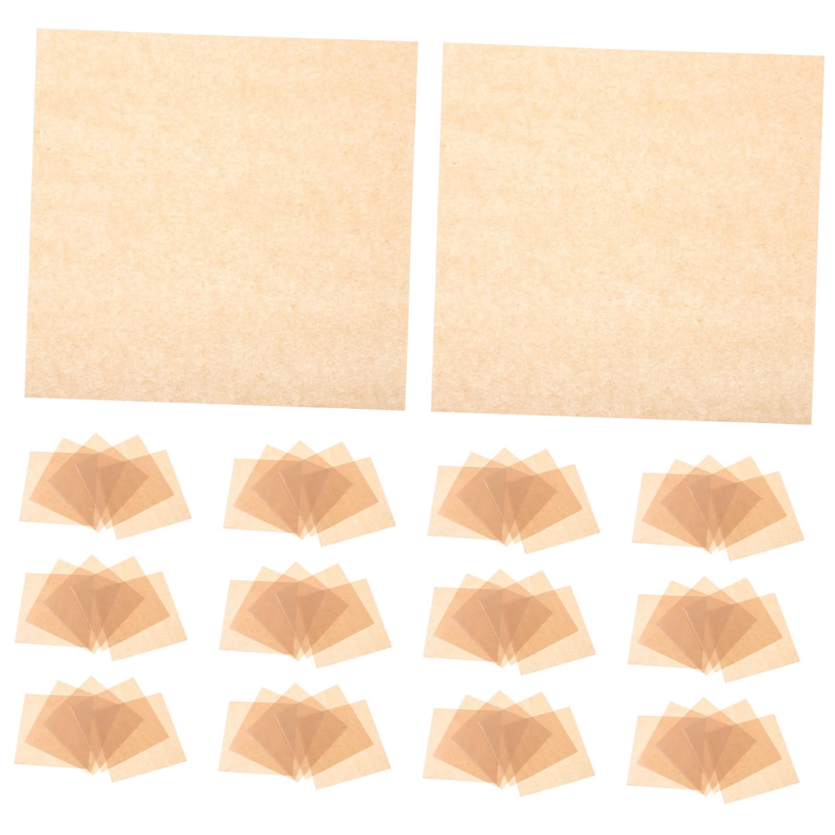 Cabilock 500pcs Disposable Paper Food Liners for Fried Foods Pizza and Snacks Greaseproof Oil Absorption Paper for Easy Clean Up and Use