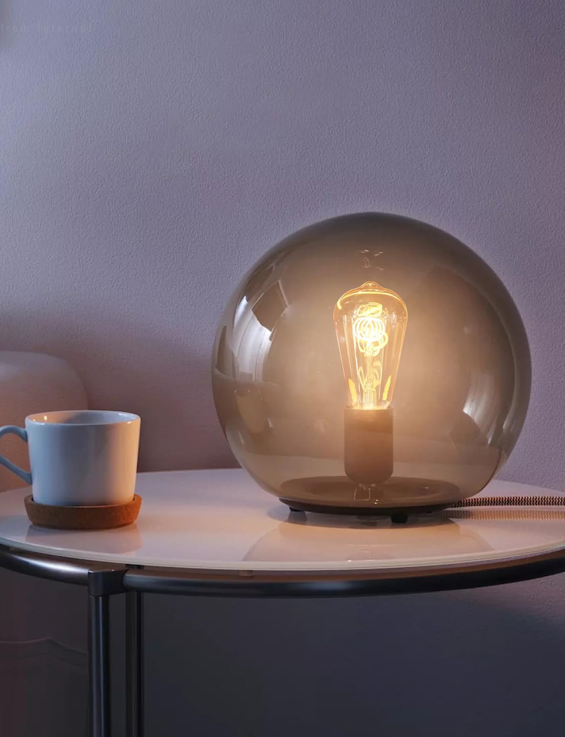 TORCHSTAR LED Vintage Edison Bulbs 4.5W, ST64 LED Light Bulb Dimmable, Amber, E26 Base, Antique Squirrel Cage Bulbs, Decorative Light Bulbs for Pendant Light, Floor Lamps, 2000K Soft Warm, Pack of 6