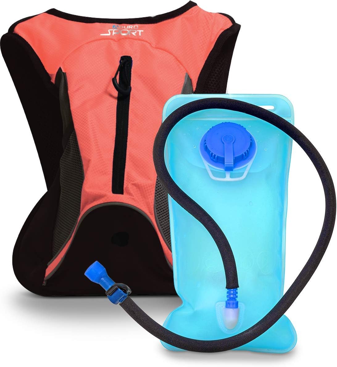 Aduro Sport Hydration Backpack [Hydro-Pro], 1.5L / 2L / 3L BPA Free Water Bladder, Unisex, Water Resistant, Durable, Light Weight, Adjustable Sizing
