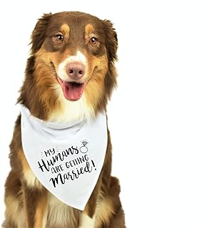 My Humans are Getting Married Dog Bandana, Wedding Dog Bandana, Dog Engagement Announcement, Wedding Photo Prop, Pet Scar...