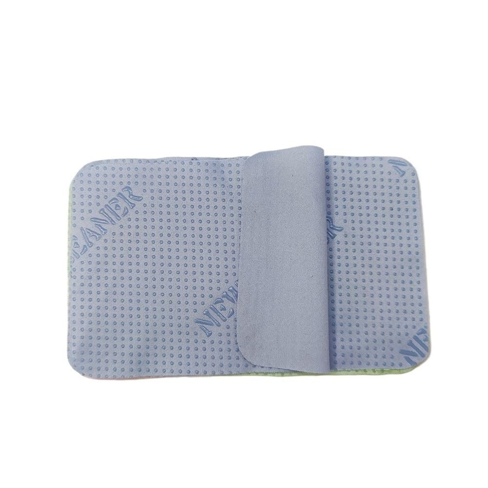 10 toallitas antideslizantes de microfibra para gafas, tamaño pequeño, color gris y marrón, para limpiar lentes, cámara, reloj de pulsera (10 azul)