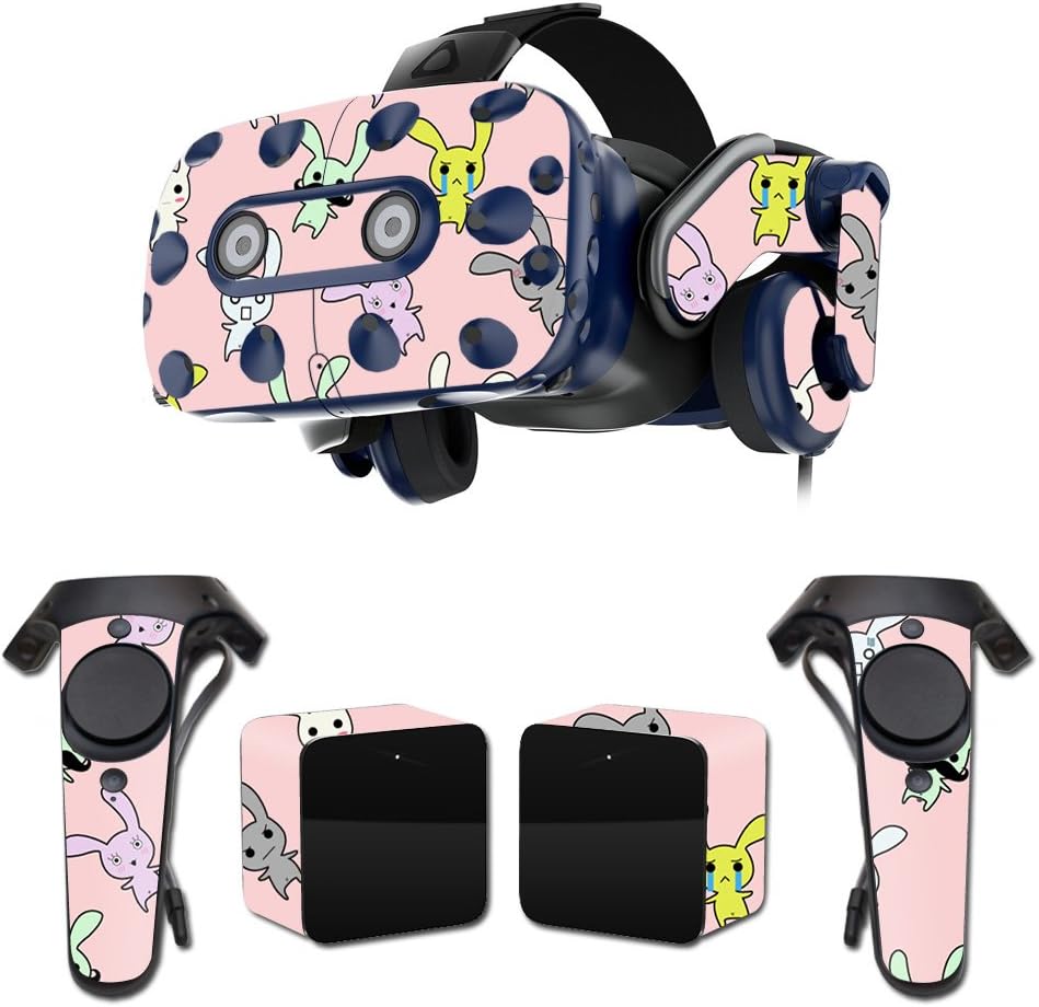 MightySkins Skin Compatible with HTC Vive Pro VR Headset - Bunny Bunches | Protective, Durable, and Unique Vinyl Decal wrap Cover | Easy to Apply, Remove, and Change Styles | Made in The USA