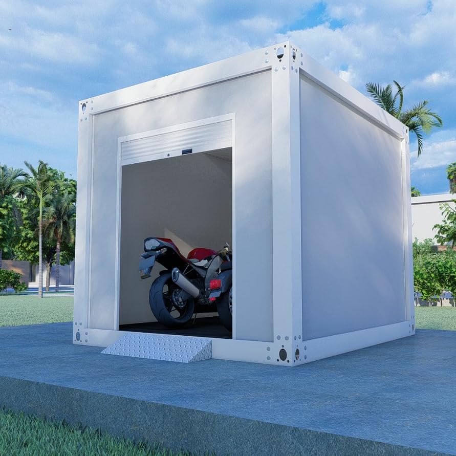 Amazon | 高級で頑丈、防火・耐震性に バイク用ガレージ、即納可能です