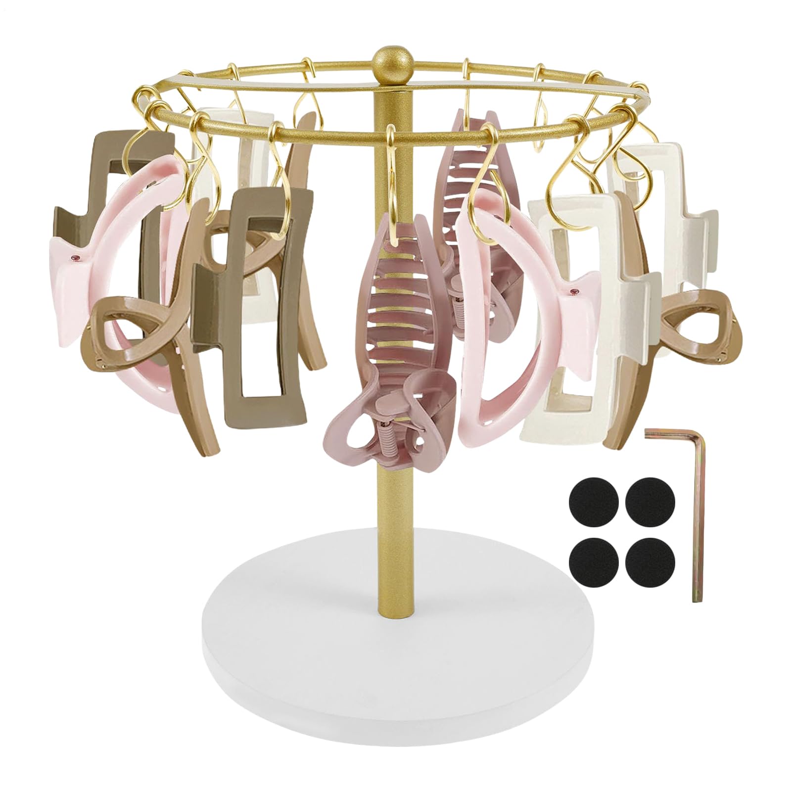 Porte-barrettes et organisateur de cheveux pour chambre et salle de bain