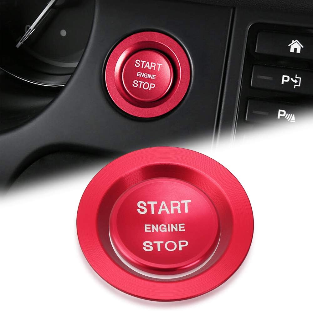 etopmia Car Accessories Start Stop Engine Push Button Sticker Fit For Land Rover Discovery Sport 5 Range Rover Jaguar XE F-Type F-Pace XJ XJR XF XFR XFR-S