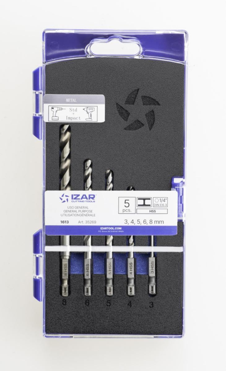 Coffret Izar 42 Pièces Forets Bois, Béton, HSS, Embouts De Vissage - HD