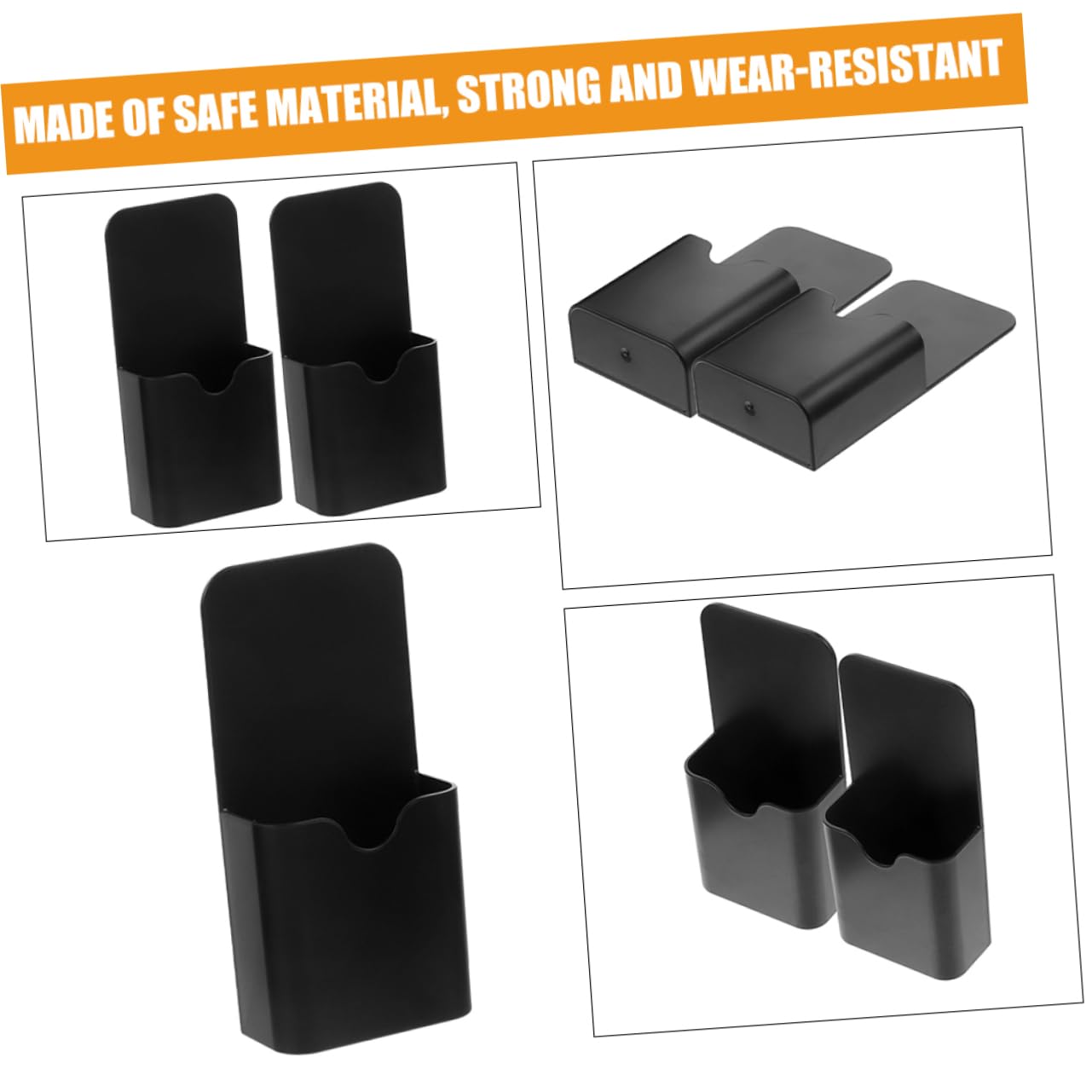 5 Set Portapenne Magnetici Per Lavagna Organizer Penne Con Supporto Magnetico Compatto Per Ed Accessori Ufficio Nero 4 Pezzi*5