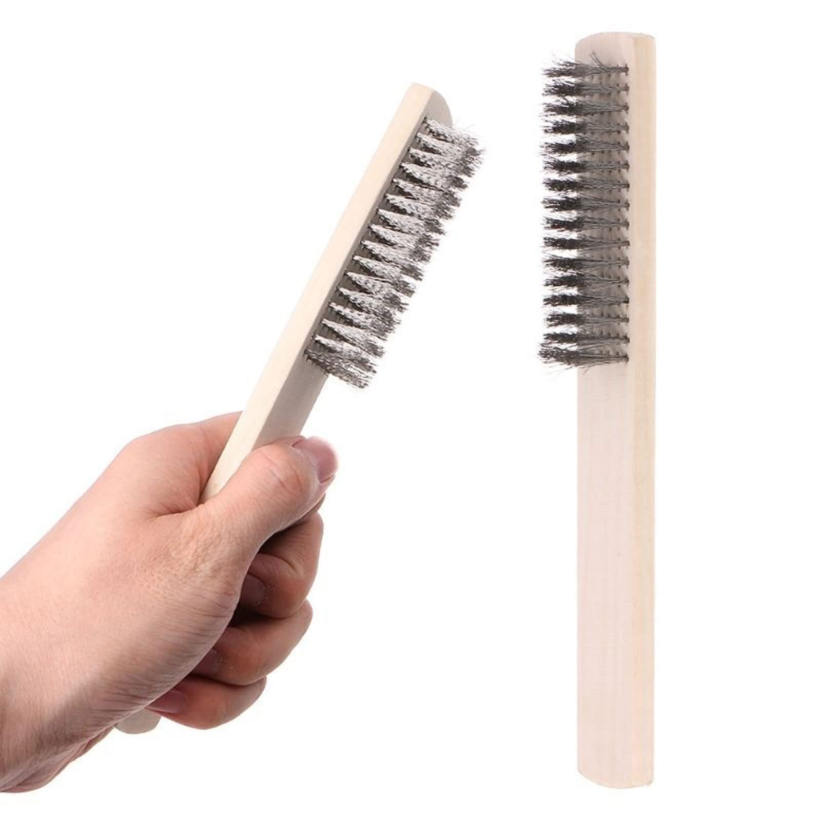 Cepillo de Alambre de Acero Inoxidable, 1 Uds., eliminación de Pintura, Limpieza, Pulido de Metal, cepillos de Limpieza de óxido, Herramientas de Limpieza, Herramientas manuales