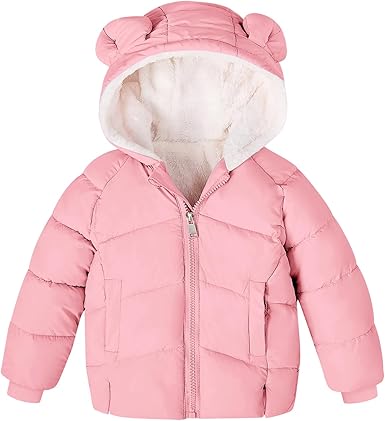Baby Girls Boys Winter Coat Warm Fleece Jacket for Toddler Kids 6M-5T