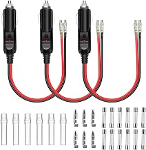 Cigarette Lighter Plug Car 12 V 24 V Cigarette Lighter Plug Pack of 3 | Cigarette Plug Car with 10A/15A Fuse for Truck DVD Player Vehicles Bus Camera Car