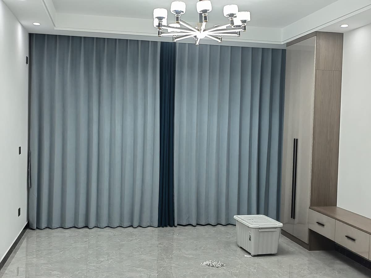 Karnisze Do Dużych Obciążeń Sufitowy System Połączonych Torów Przesuwne Karnisze Do Sypialni Pokój Z Oknami Prywatności/3.2M/11Ft