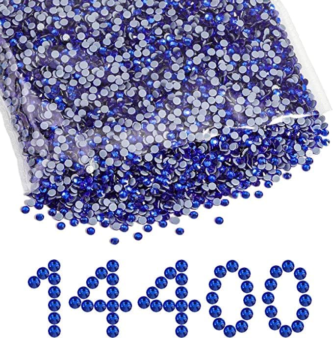 Beadsland Royal Blue Hotfix Rhinestones 14400 pcs SS16 3.8-4.0mm