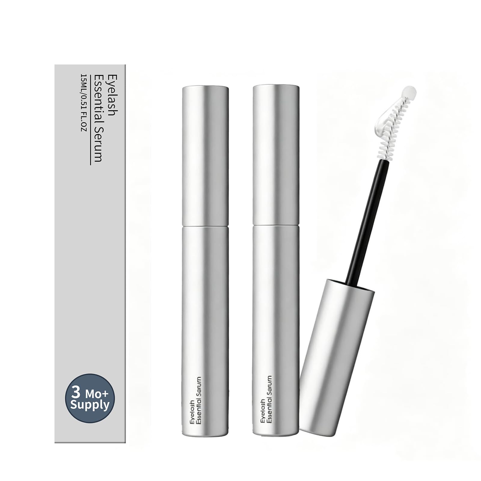 Hanae Eyelash Serum, Hanae Korean Eyelash Serum, Fuller-Looking Lashes, Daily Eyelash Care, Formula for Both Eyelashes and Eyebrows(2pcs)