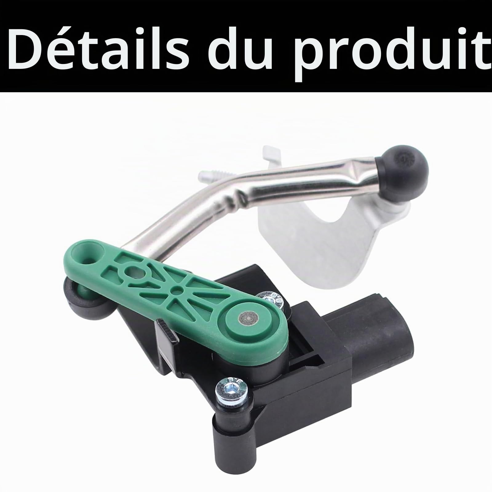 Capteur de niveau de portée lumineuse avant gauche avec armature à suspension pneumatique, capteur de hauteur pour VW Golf 6 Passat B7 B6 CC Q3 Tiguan 5N Touran 1T Eos Scirocco Alhambra