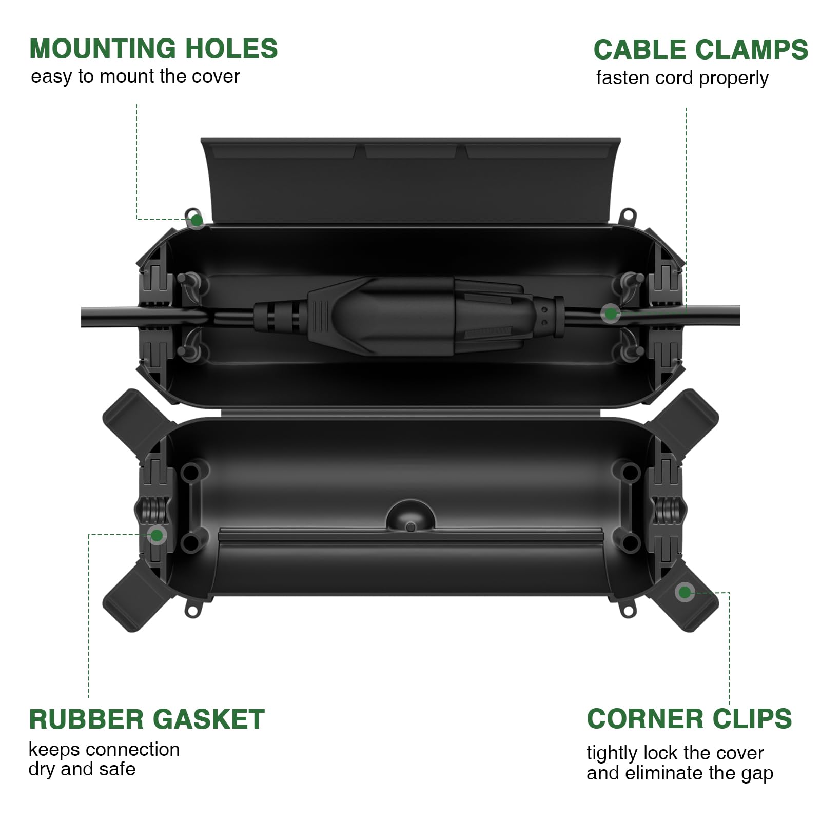 Flemoon Outdoor Electrical Box Set - Waterproof Protection -7