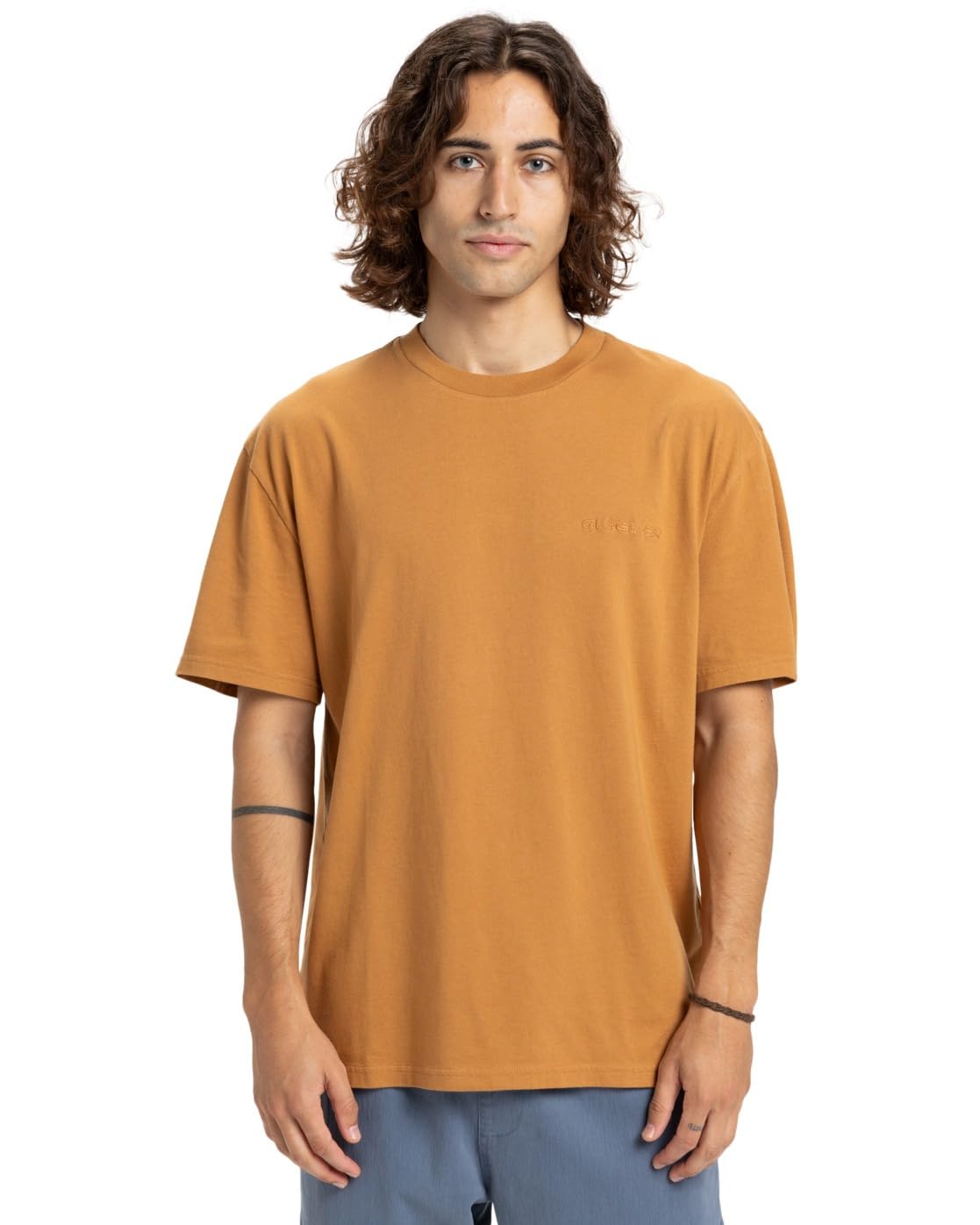 Quiksilver Short-Sleeved T-Shirt Salt Water SS Men's Brown S