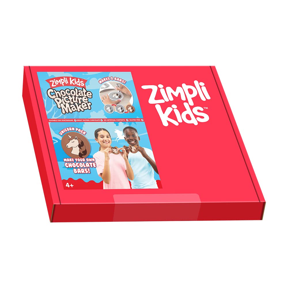 Zimpli KidsUnicorn Chocolate Picture Maker Kit , Children’s creative craft toy, Crafts set for Boys & Girls, Personalise chocolate bars