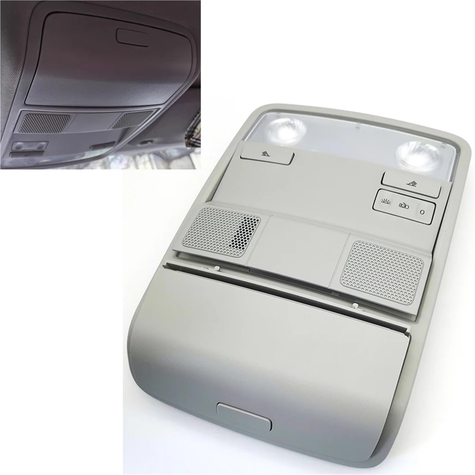 Auto Plafoniera Per Golf 5 6 Per Passat B6 2006-2009 Compatibile Tetto Auto Lampada Da Soffitto Custodia Occhiali Interni Cupola Luce Di Lettura