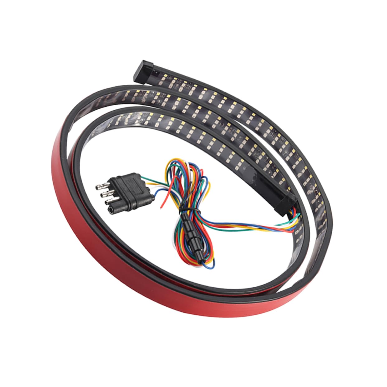GANAZONO 1.5M Tricolor LED Car Decorative Strip Flexible and Light Bar for Daytime Running Illumination for Trucks and Vehicles Easy Installation