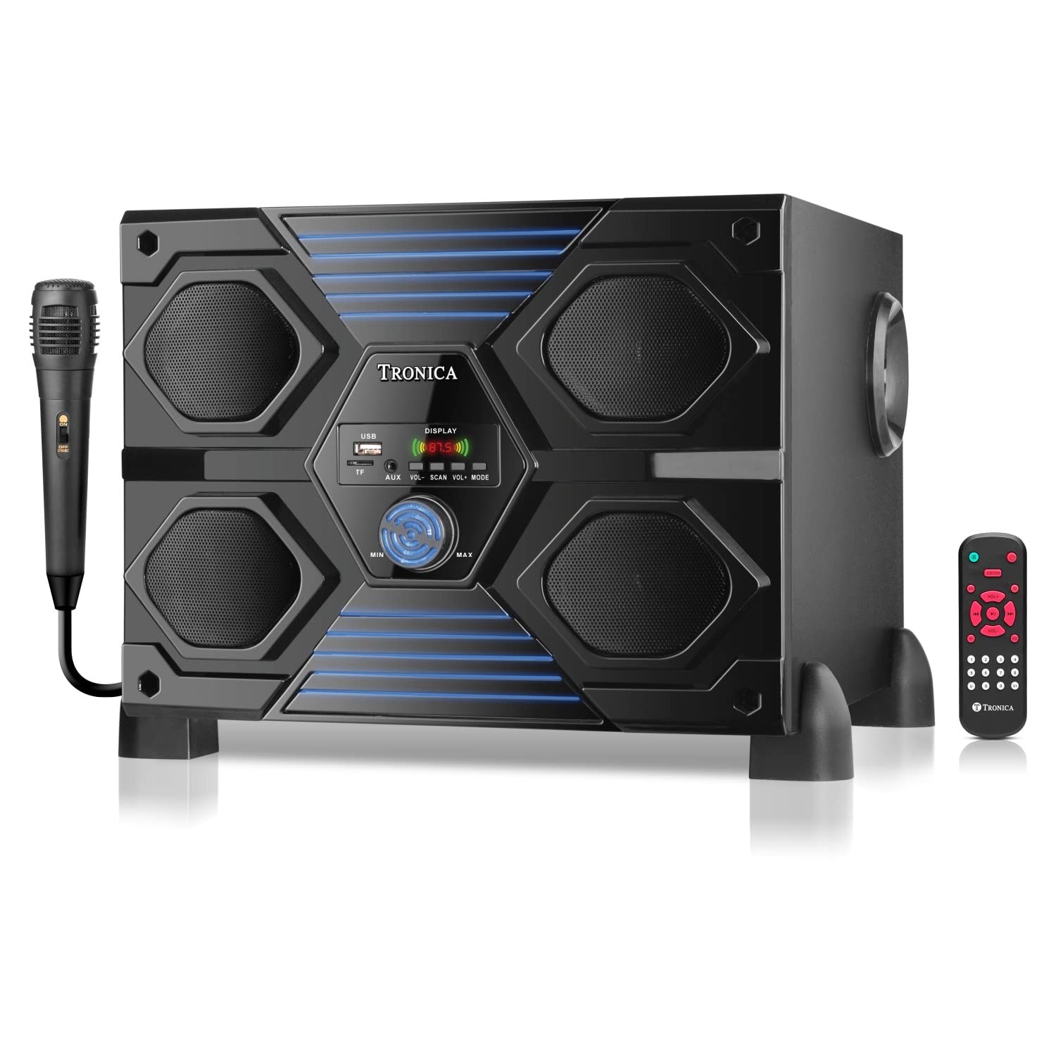 TRONICA NEXON-pro 4.0 Cubical Bluetooth Home Theater System with Remote & Wired Mic