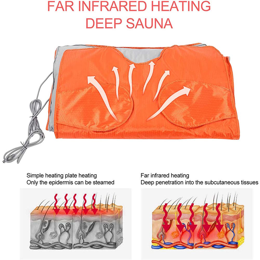 Coperta portatile per sauna, macchina per il fitness dimagrante, coperta riscaldante per sauna a infrarossi lontani forma del corpo forma del corpo forma della macchina per il fitness dimagr