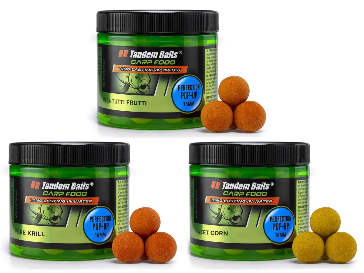 Tandem Baits 3x Carp Food Perfection Pop-Up Flavour Mix No. 2 | Carp Pop-Ups | 16 mm 70g — image 1