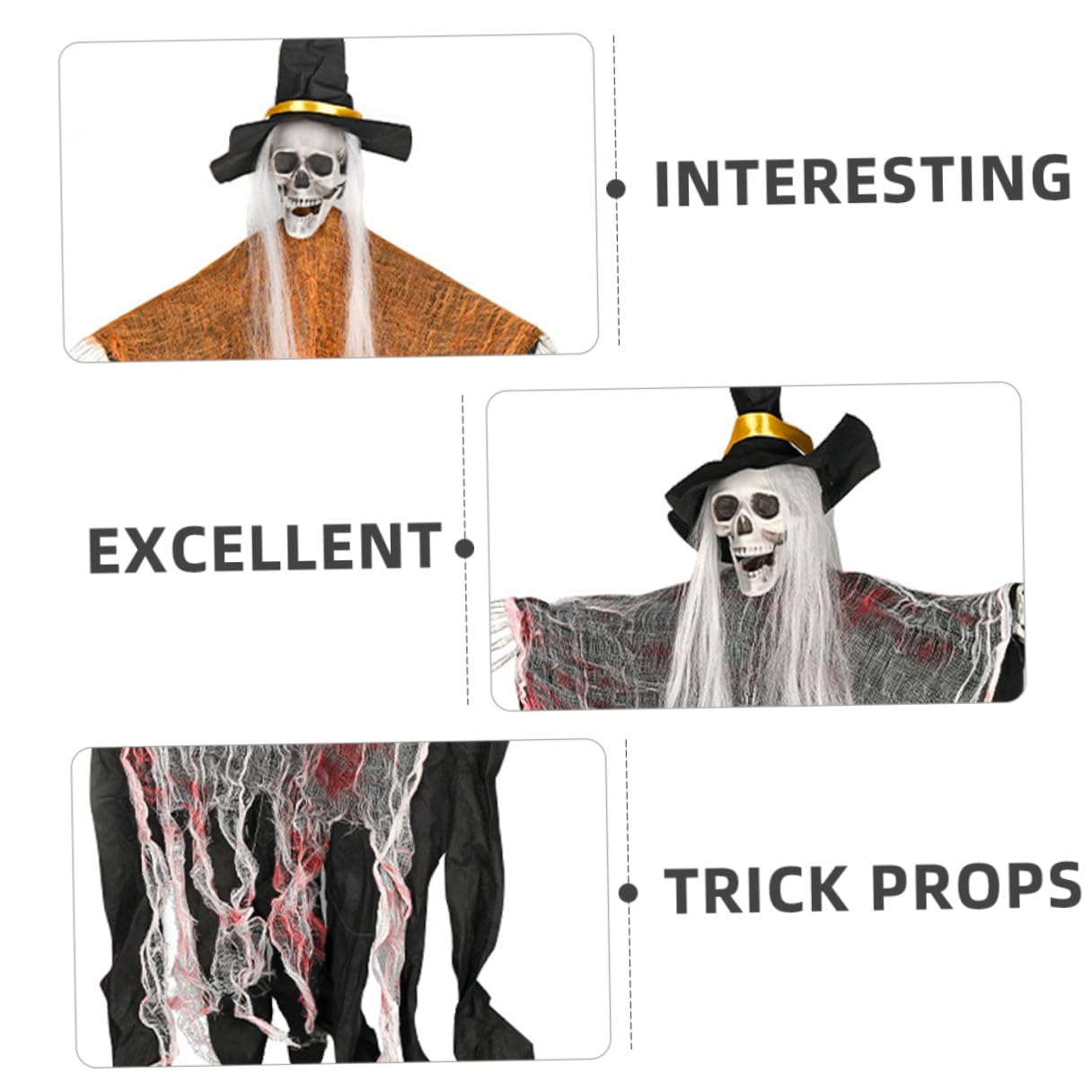 UKCOCO 2pezzi Decorazioni Appese per Halloween Design Realistico Ambientazione Casa Spettrale per Esterno Interno 135