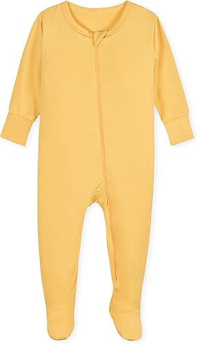 Gerber Unisex Baby Toddler Buttery-Soft Snug Fit Footed Pajamas with Viscose Made with Eucalyptus