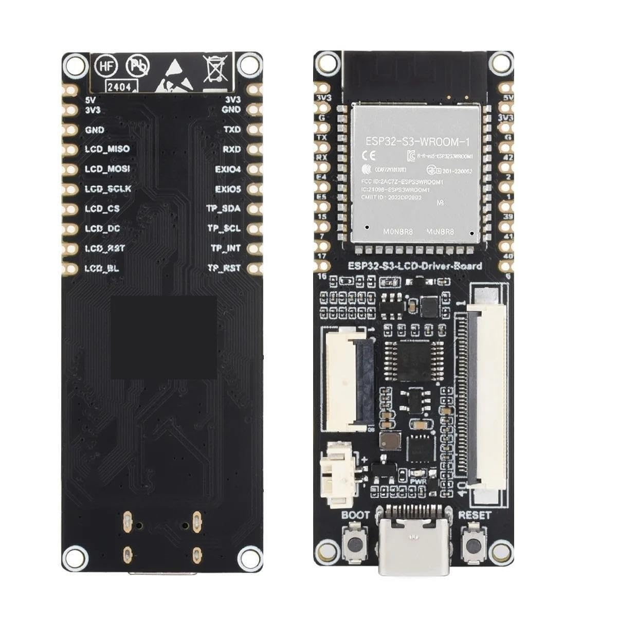 TMS moduł ESP32-S3 RGB płyta sterownicza LCD interfejs 40Pin/18Pin, obsługa wbudowanego modułu ESP32-S3-WROOM-1 Moduł kontrolera TMS