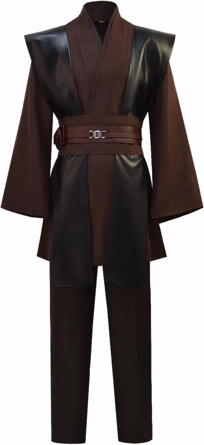 Men's Hooded Robe Cloak Tunic Costume Halloween Cosplay Costume Uniform Outfits - Image 4