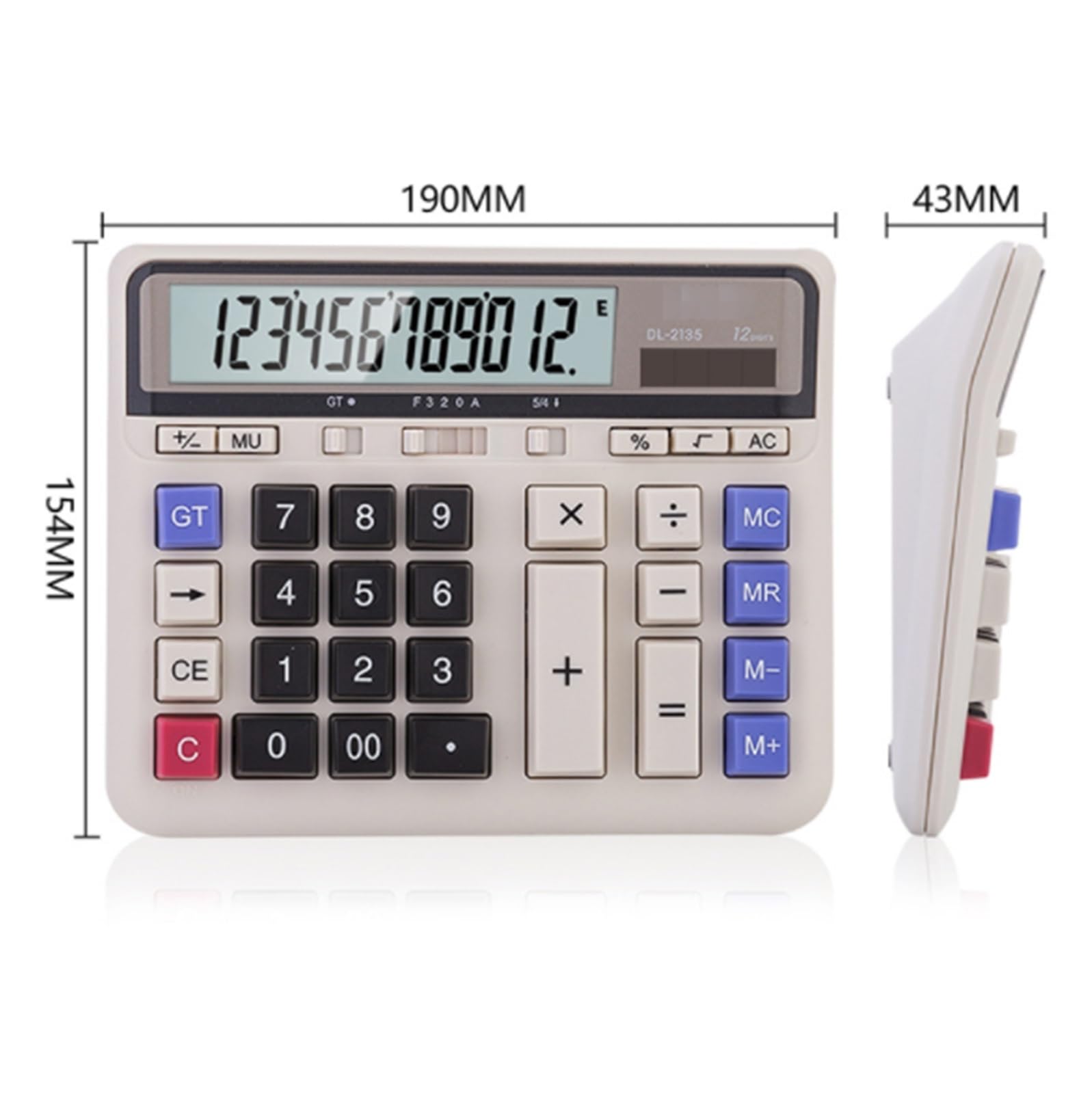 Calculatrice Calculatrice De Bureau avec Affichage À 12 Chiffres for Une Utilisation Au, La Maison Et en Classe Bureau Office