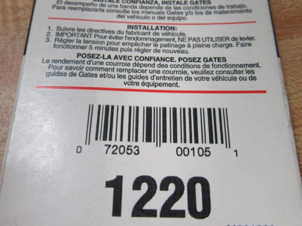 GATES CORPORATION 3L220 MM 22x3/8 FHP V Belt