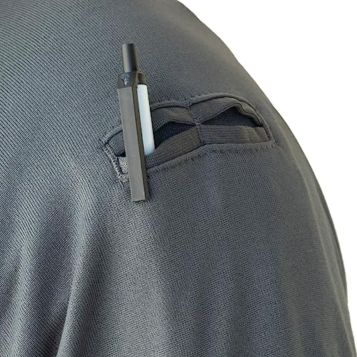 RYNO GEAR Men's Tactical Duty Polo Shirt - Wrinkle Free, Moisture Wicking, Quick Drying, Short Sleeve Security Polo for Work4