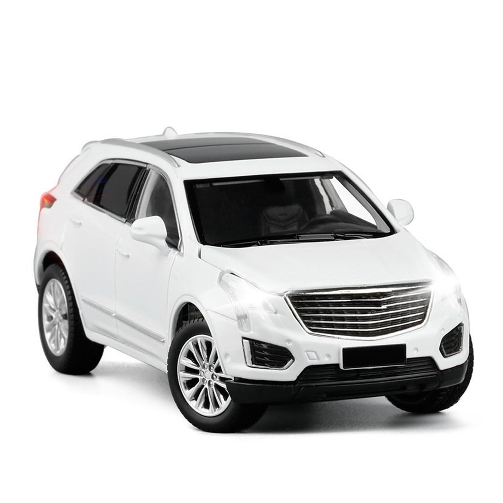 ONAIC Diecast Modello 1:32 Per Cadillac XT5 Modellino Auto In Lega Metallica Pressofusa Modellino Auto Da Collezione(bianco)