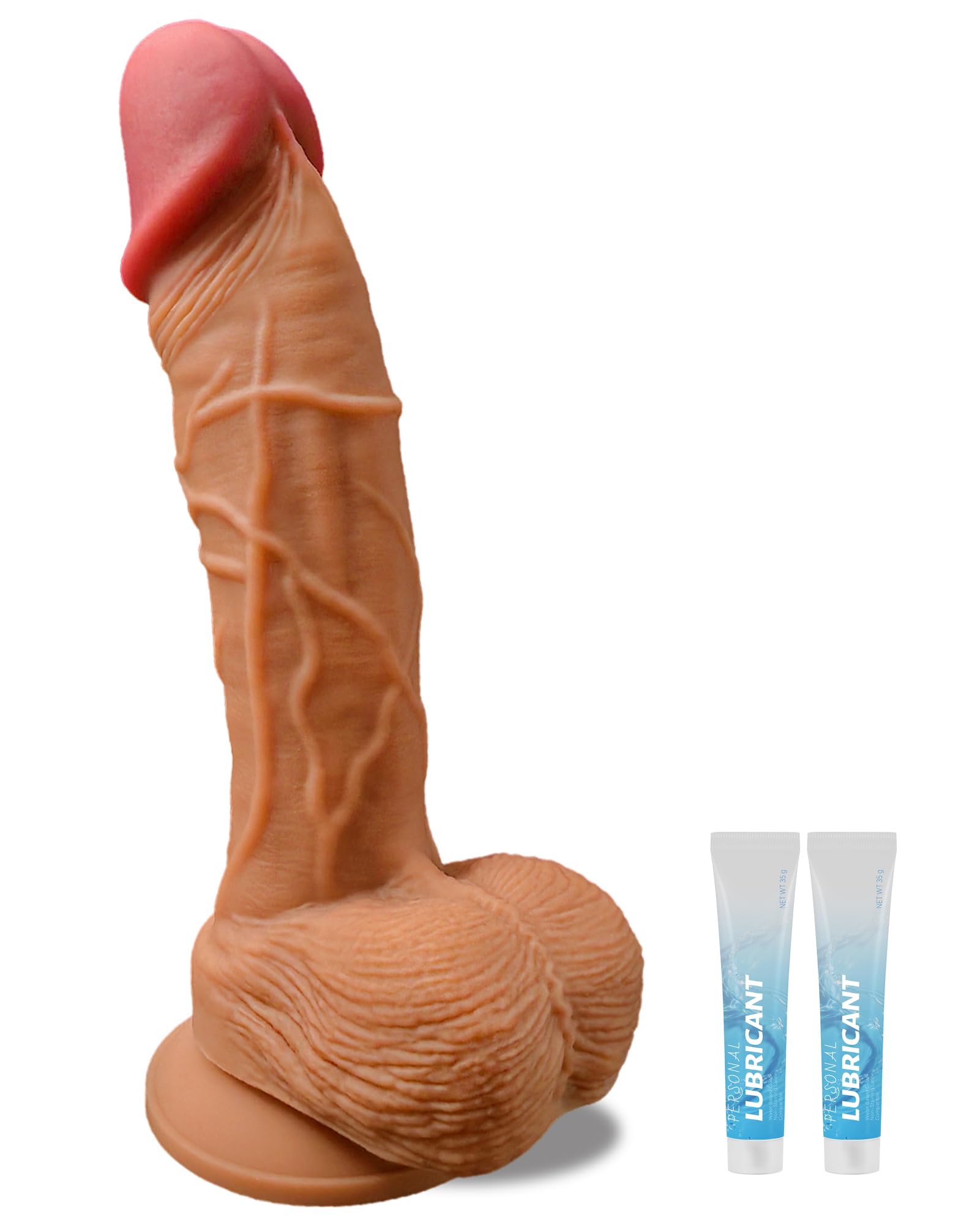 7 Inch Suction Cup G Spot Anal Dildo for Beginner Realistic Dildos Adult Sex Toys for Hands-Free Play Silicone Flexible Dildo Sex Toy with Strong Suction Base for Men Women Couples