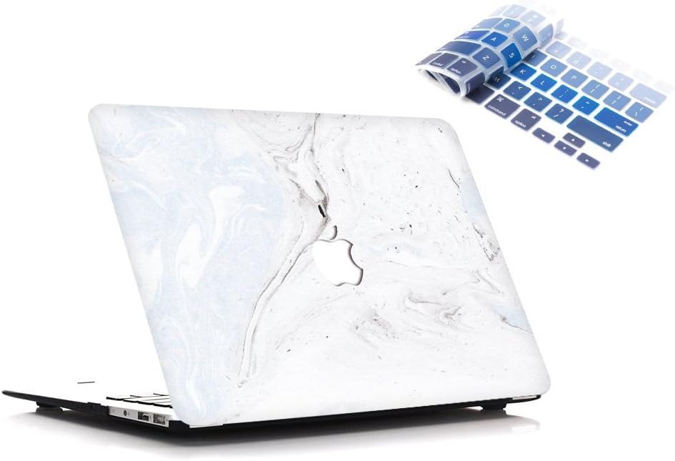 Slick Case MacBook Air 13-inch Case with Keyboard Cover Plastic Hard Shell Rubberized A1369 / A1466 (Baby Blue Fossil)
